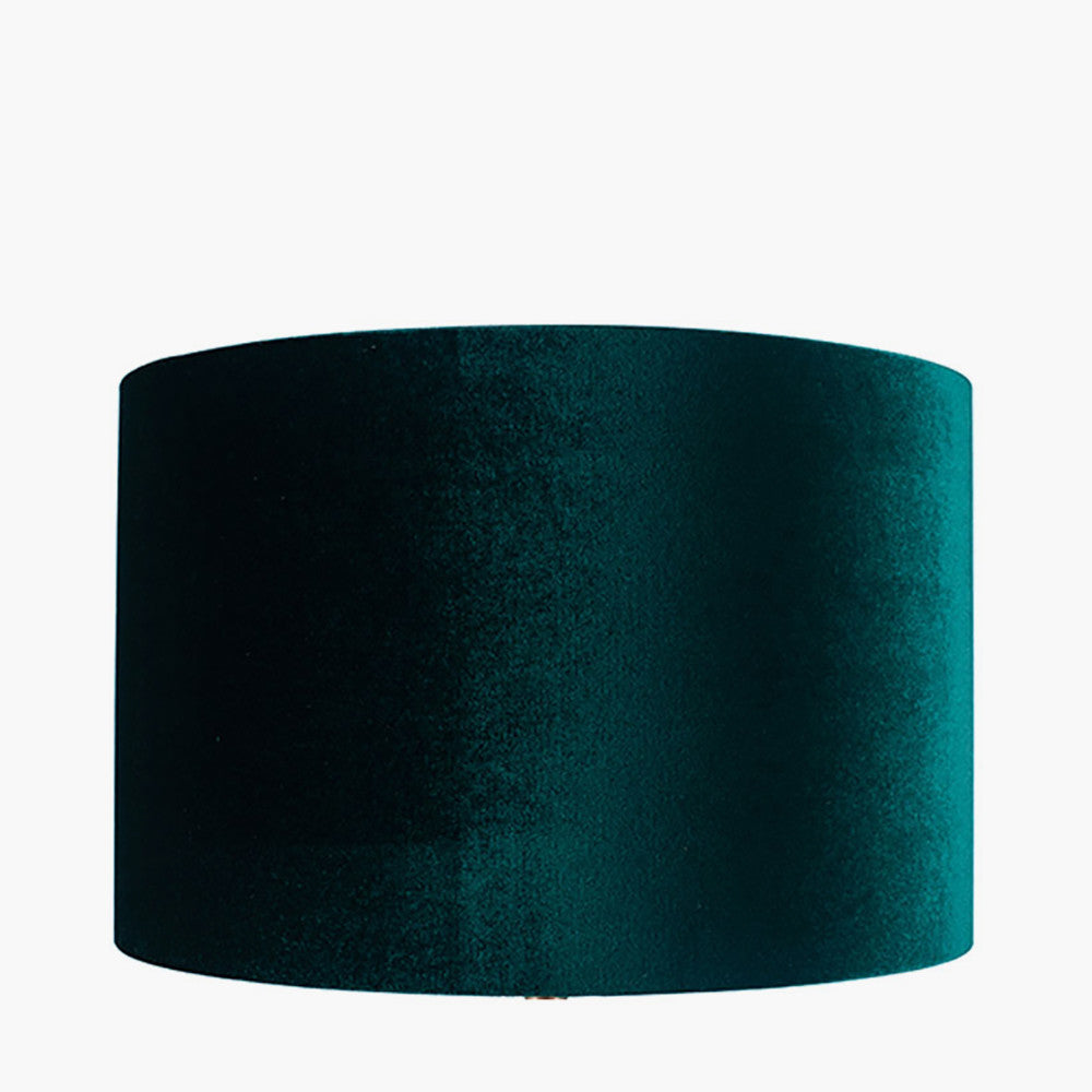 Bow Forest Green Velvet Cylinder Lamp Shade Various Size Options