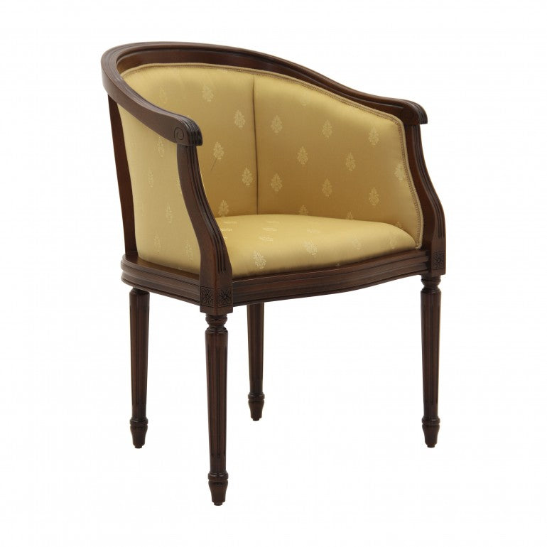 Luigi Bespoke Upholstered Classic Louis XV1 Style Tub Chair Armchair MS162P Custom Made To Order