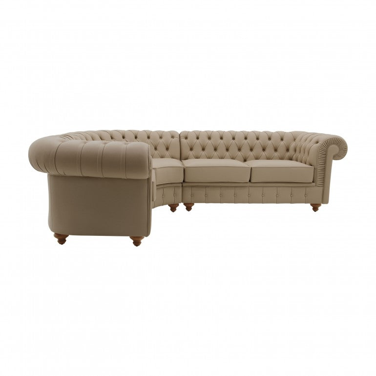 Custom Bespoke Upholstered Curved Modular Chesterfield Style Extra Large Sofa MS019 Custom Made To Order