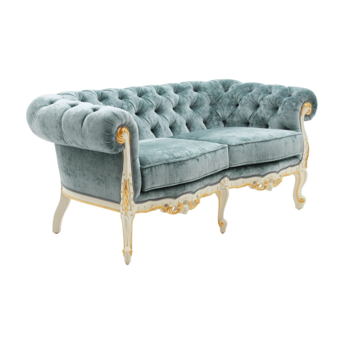Febo Bespoke Upholstered Baroque Style Two Seater Sofa MS9100D Custom Made To Order