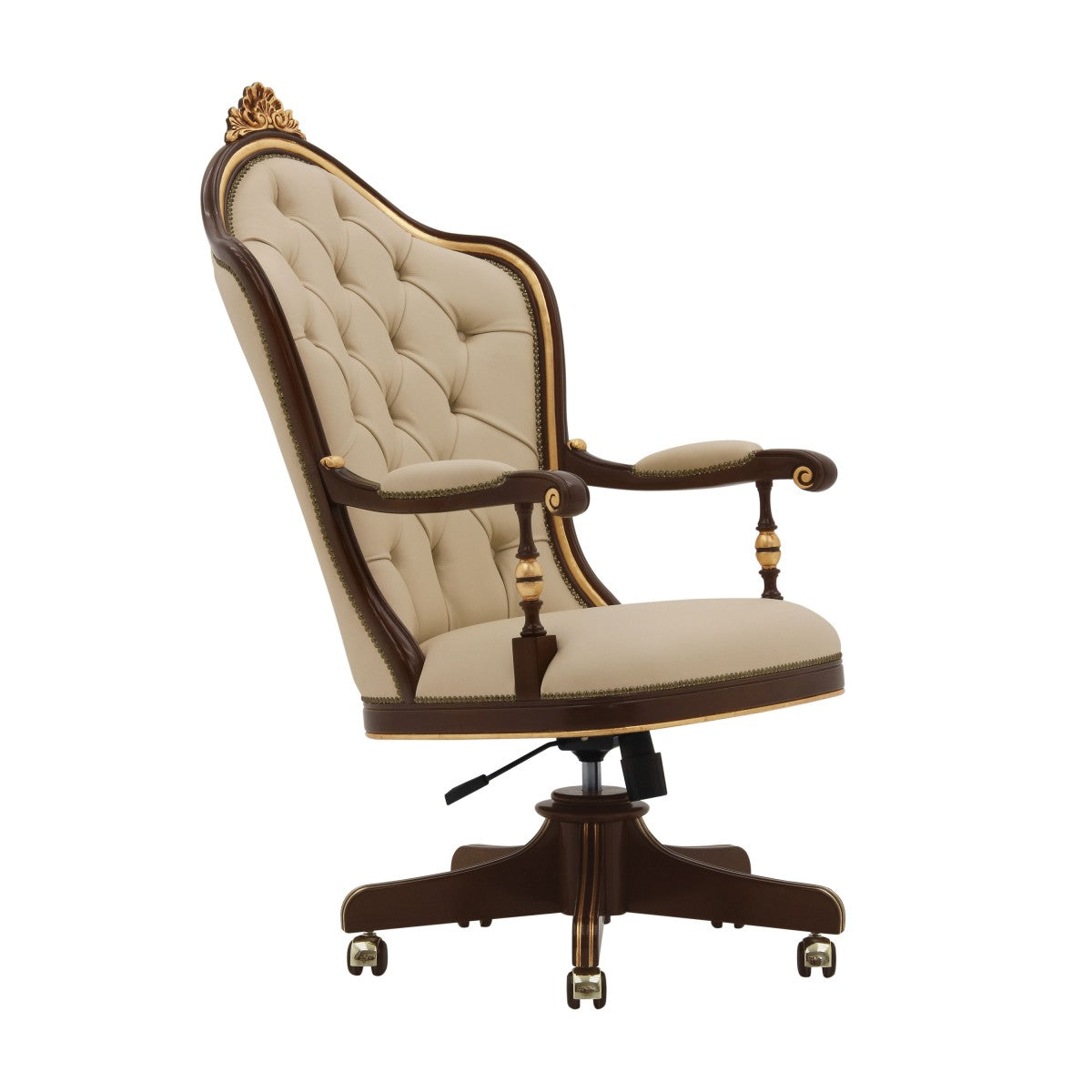 Vera Bespoke Upholstered Luxury Executive Swivel Office Desk Chair MS360P Custom Made To Order
