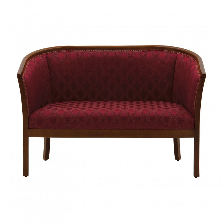 Leda Bespoke Upholstered Contemporary Curved Back Two Seater Sofa MS160D Custom Made To Order