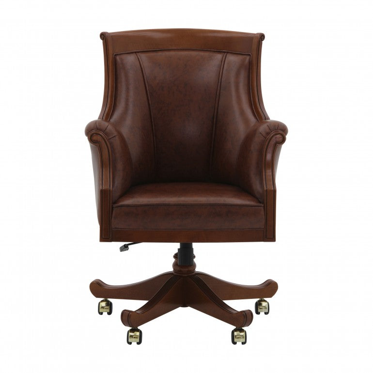 Desmi Bespoke Upholstered Luxury Executive Swivel Office Desk Chair MS9593P Custom Made To Order