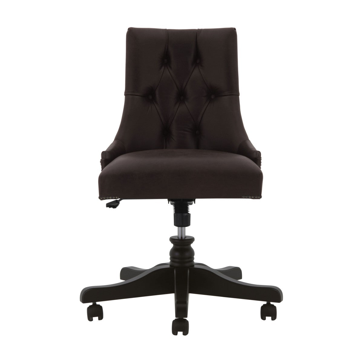 Edward Low Arm Bespoke Upholstered Luxury Executive Swivel Office Desk Chair MS810S Custom Made To Order