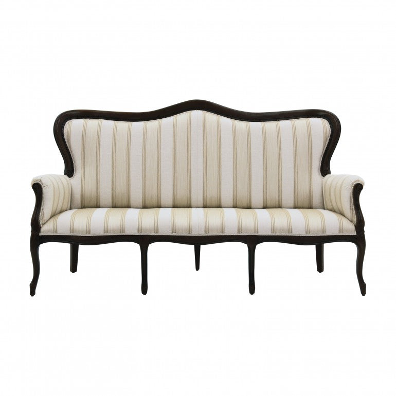 Filippo Bespoke Upholstered  Curved Back Louis Philippe Style Three Seater Sofa MS217E Custom Made To Order
