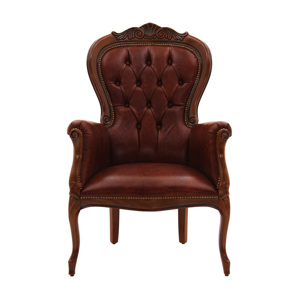 Foglia Bespoke Upholstered Classic Louis Philippe Style Armchair MS218P Custom Made To Order