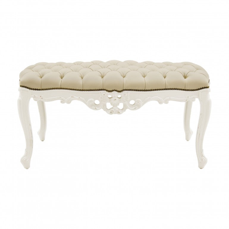 Naide Bespoke Upholstered Baroque Bench MS0TA84 Custom Made To Order