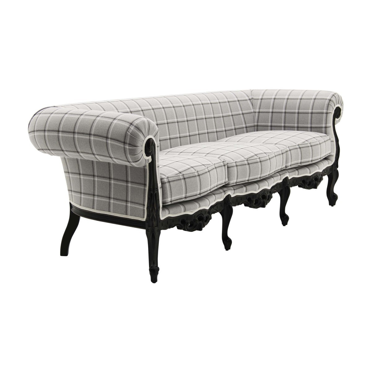 Febo Bespoke Upholstered Baroque Style Three Seater Sofa MS9100E Custom Made To Order