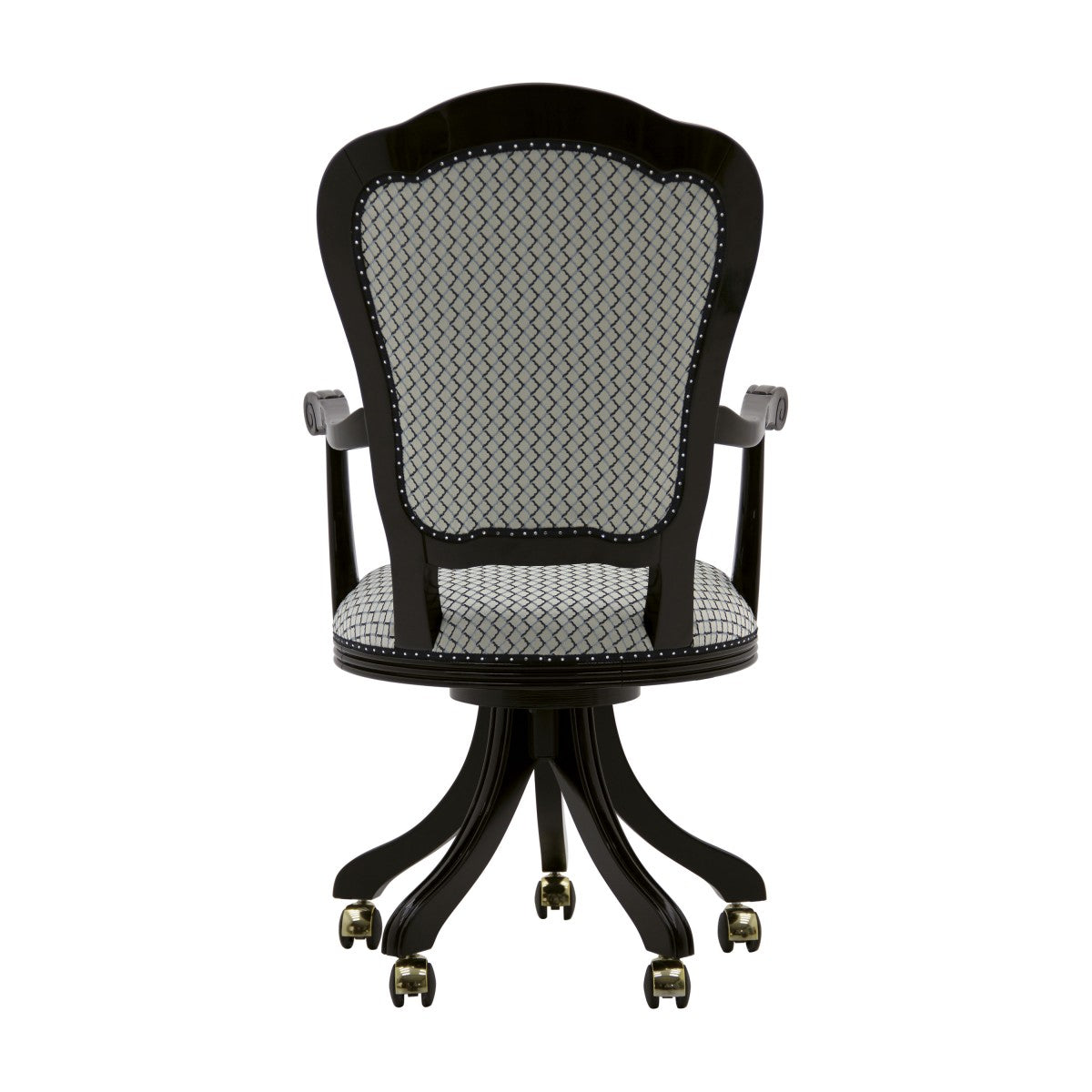 Flavia Bespoke Upholstered Luxury Executive Swivel Office Desk Chair MS163P Custom Made To Order